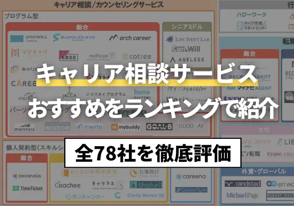 有料キャリア相談/カウンセリングサービスおすすめ12選(無料もあり)比較で紹介!